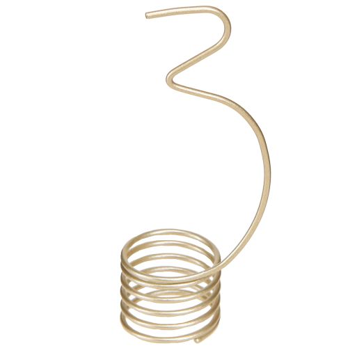 Article Décoration de bougie, chiffres de l'Avent 1 à 4, métal doré mat, hauteur 10 cm, lot de 4