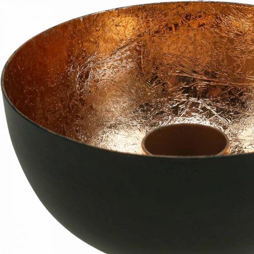 Article Bougeoir noir, bougeoir bâton bronze Ø10cm H5cm