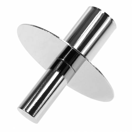 Floristik24 Bougeoir pour bouteilles argent Ø7.5cm H8cm