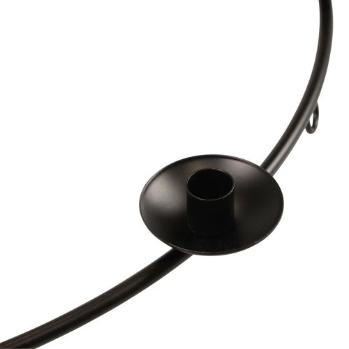 Floristik24 Bougeoir bougeoir suspendu noir bougeoir Ø39cm