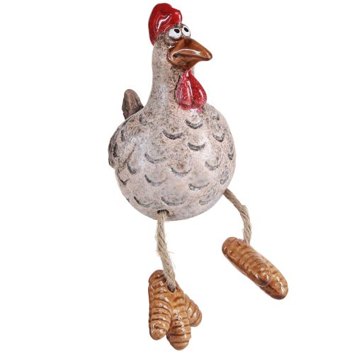 Poulet Pâques céramique Figurine bord d'étagère 9,5cm 3pcs