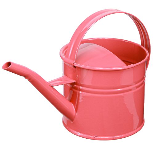 Floristik24 Arrosoir en métal pot de fleur décoratif rose 28x13x17cm 1,25l