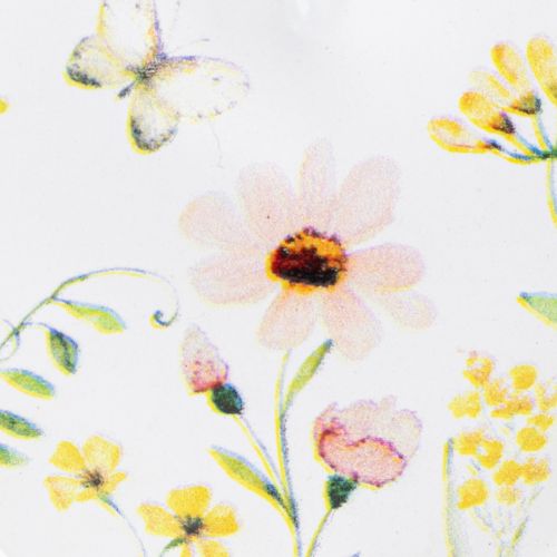 Article Pendentifs en forme de cœur à motifs floraux, 7 cm, lot de 6