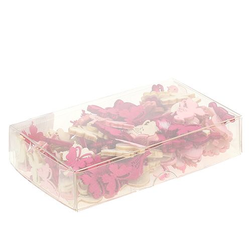 Article Mini décoration printanière 2cm rose assorti 144 pcs