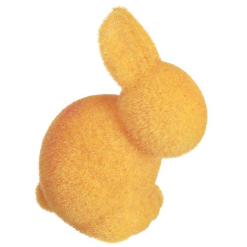 Article Mini Lapins Lapins de Pâques Colorés Floqués Assortis H6cm 12 pcs