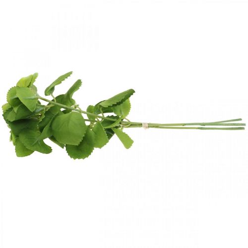 Article Vert menthe artificielle, branches de menthe déco, fleur en soie L32cm 3pcs