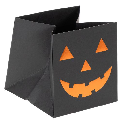 Article Pot de fleurs citrouille en sac en papier, décoration d'Halloween, 10 cm, lot de 6