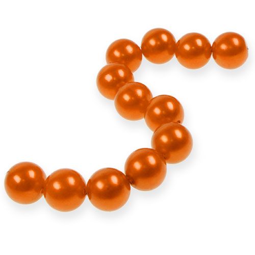 Floristik24 Perles déco Ø2cm orange 12p