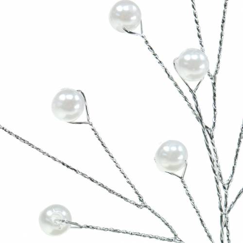 Article Branche de perle blanche L18cm 2 pcs