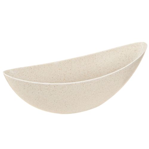 Bol à plantes en plastique pour bateau à plantes beige 28×9×9cm 3pcs