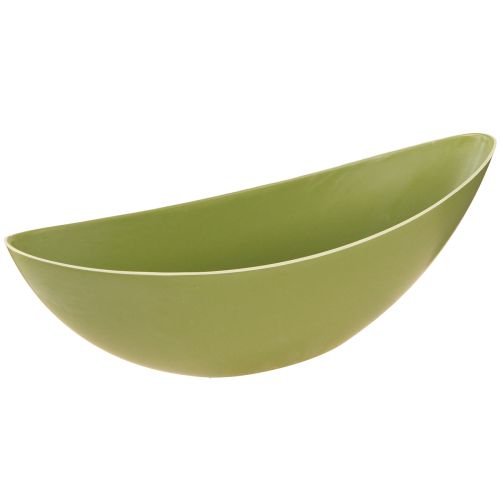 Bol décoratif en plastique pour bateau à plantes vert 28×9×9cm 3pcs