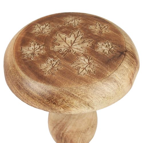 Article Décoration champignon en bois décoration bois champignon décoration automne naturel Ø15cm H14,5cm