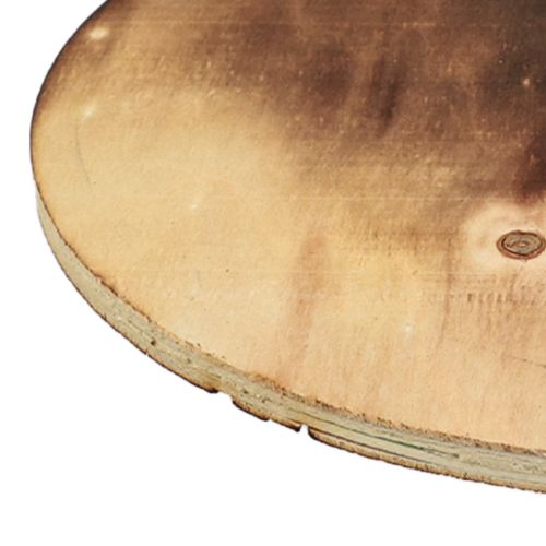 Article Disque décoratif en bois flammé dessous de verre rustique contreplaqué Ø24cm