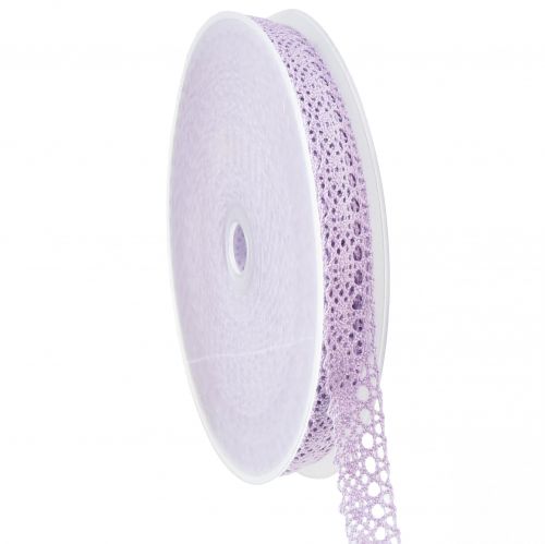 Floristik24 Ruban décoratif fleur ruban décoratif violet ruban décoratif W16mm L20m