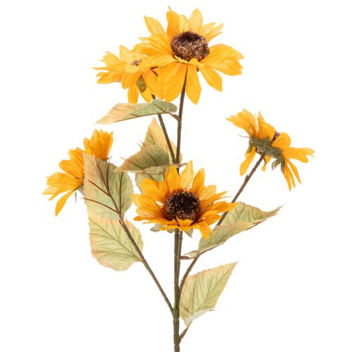 Article Tournesol artificiel, décoration réaliste, 72 cm, lot de 2