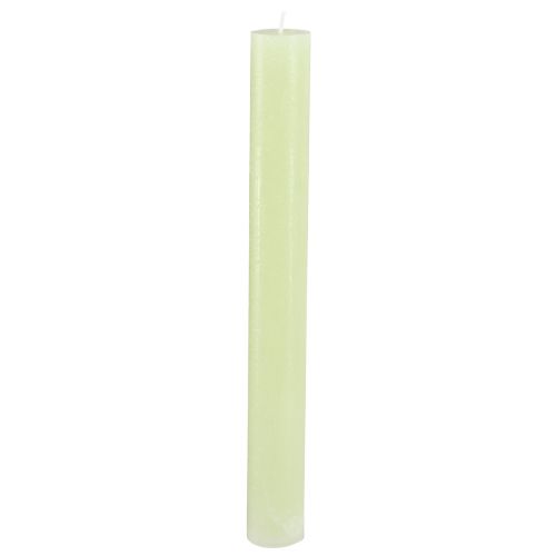 Bougies en bâton bougies de couleur unie vert citron 34x300mm 4 pcs