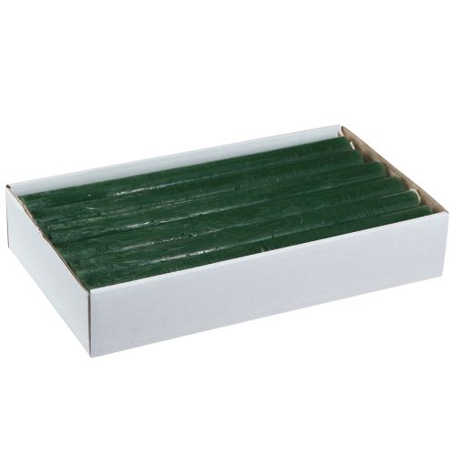 Article Bougies coniques, bougies unies, vert foncé, 21×240mm, 12 pièces