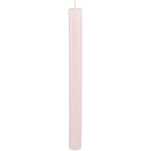 Floristik24 Bougies en bâton bougies uni rose clair rose 21×240mm 12 pcs