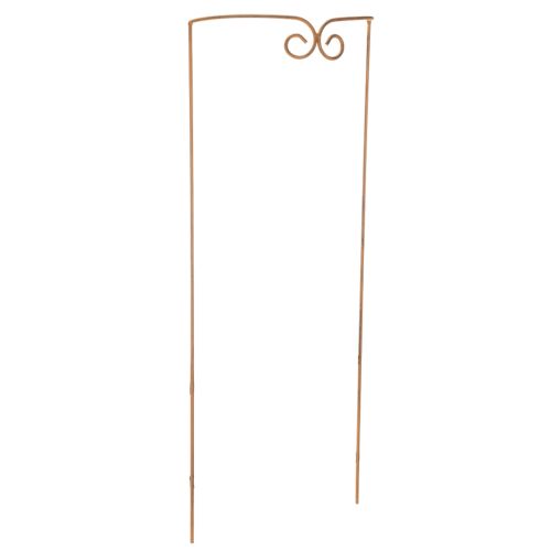 Article Treillis, support pour plantes grimpantes, élément décoratif incurvé pour massifs et pots de fleurs, 75 cm