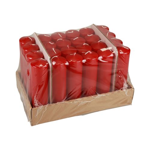 Article Bougies piliers rouges Bougies de l&#39;Avent bougies rouges 200/50mm 24 pcs