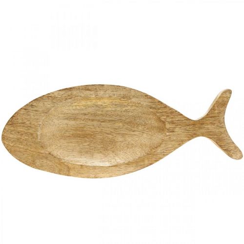 Article Plateau déco poisson en bois plateau en bois assiette en bois 30x3x12cm