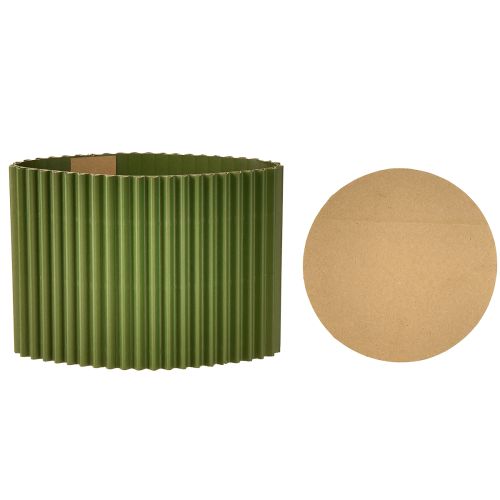 Article Cache-pot en papier vert foncé Ø13cm H12cm 4 pcs