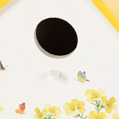 Article Nichoir décoratif à motif floral pour l'intérieur et le balcon, 21 cm