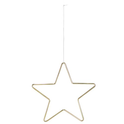 Article Pendentif étoile en métal décoration de Noël doré Ø15cm 6 pcs