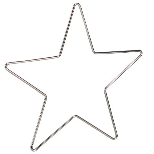 Floristik24 Étoiles de décoration de Noël à suspendre métal argenté 20cm 6 pcs