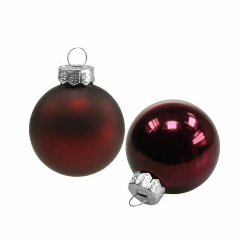 Boule de Noël Ø4cm grenade assortie 24 pcs décorations pour sapin