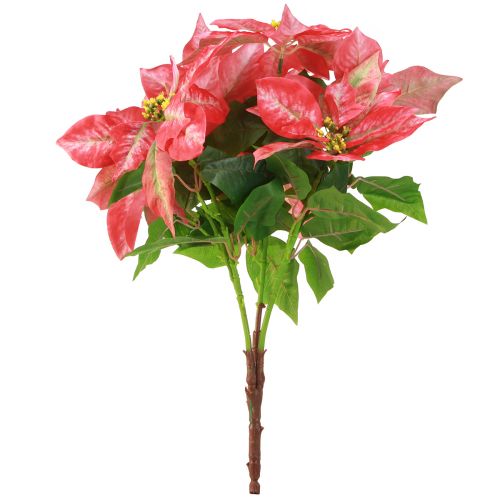 Article Etoile de Noël étoile de Noël artificielle rouge rose L53cm