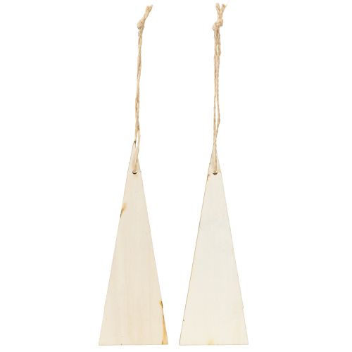 Article Nains de Noël en bois à suspendre gris rouge 15/19,5 cm 8 pièces