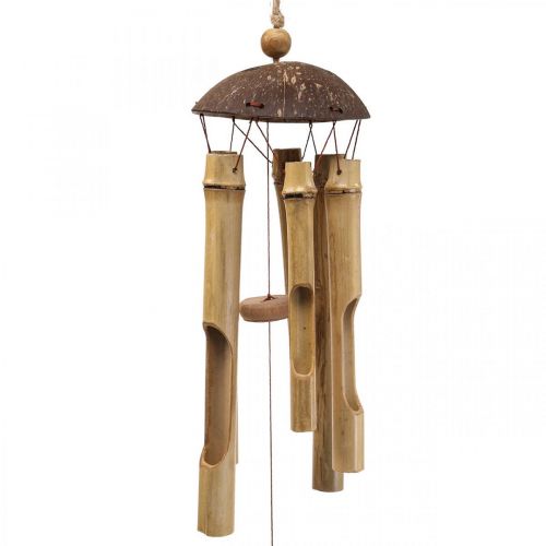 Carillon en bambou naturel - Objet de décoration de jardin - Décoration de  jardin - Jardin et Plein air