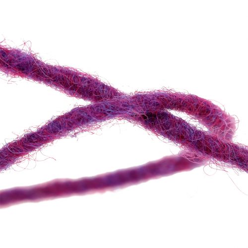 Article Cordon laine violet 3mm 100m