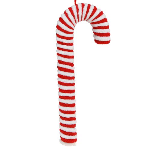 Floristik24 Décoration cannes de bonbon Noël rouge blanc polaire H22cm 6 pcs