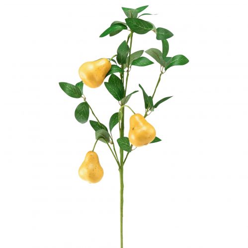 Floristik24 Branche décorative artificielle branche de poire décoration de branche jaune 75cm