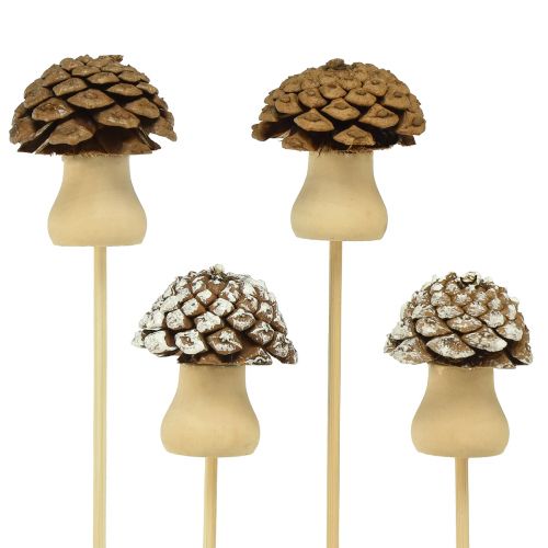 Bouchon de fleur cône champignon bouchon décoratif Avent 4,5 cm 12pcs