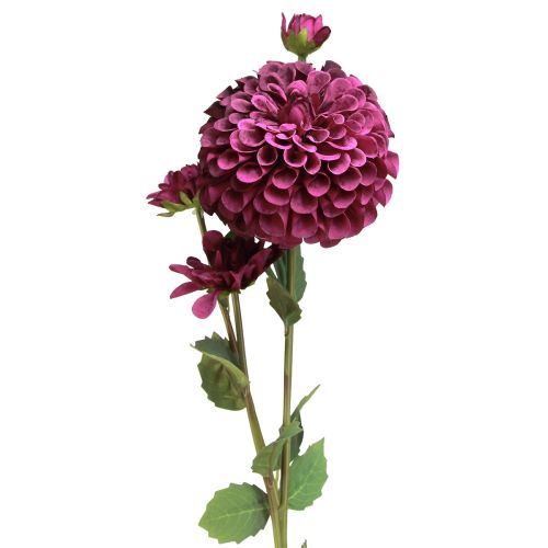 Fleurs artificielles Dahlia à fleurs violettes Ø10cm L80cm 2pcs