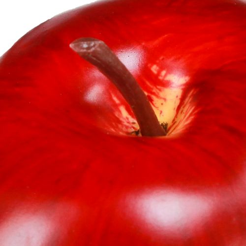 Article Déco Pomme Rouge Déco Fruit Ø8cm H9.5cm Rouge Délicieux 4pcs