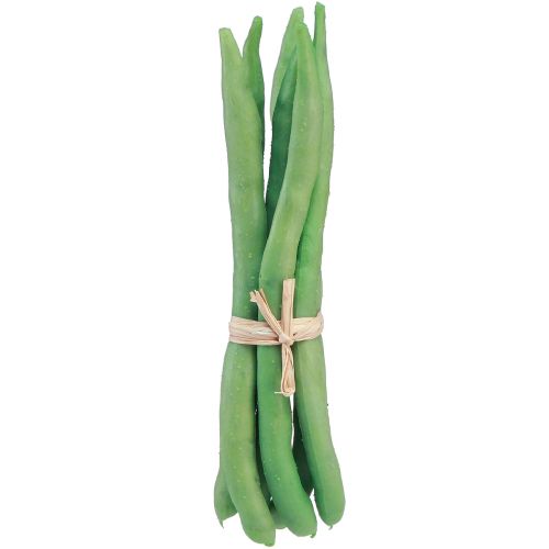 Haricots Décoratifs Légumes Artificiels Vert Real Touch 17cm 6 pcs