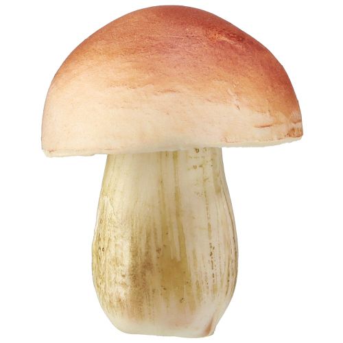 Article Champignons décoratifs sur bâtons petits et grands marron H10/11,5cm 8 pièces