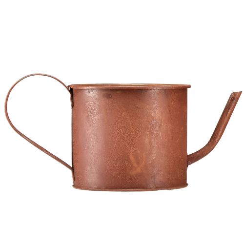Article Arrosoir décoratif rouille jardinière métal Ø12,5cm H10,5cm