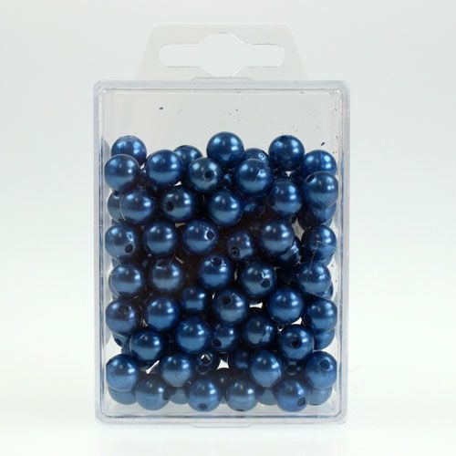 Article Perles déco Ø10mm bleu 115p