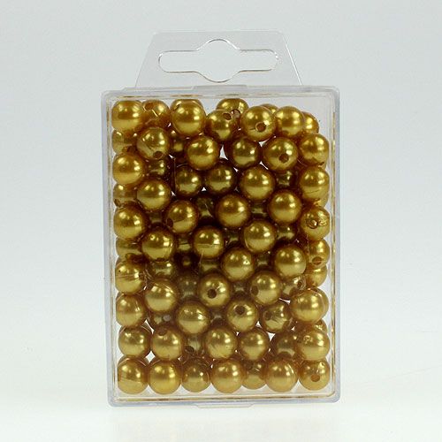 Article Perles décoratives Ø10mm dorées 115 pcs