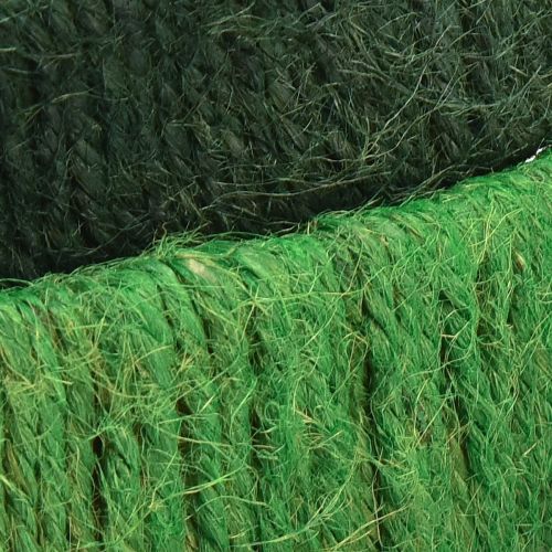 Article Anneau décoratif jute décoration boucle vert vert foncé 4cm Ø30cm 2pcs