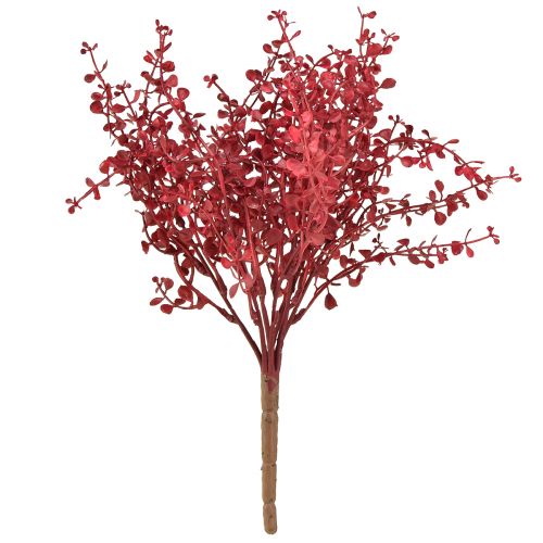 Article Buisson d&#39;eucalyptus plante artificielle rouge eucalyptus 28cm 3pcs