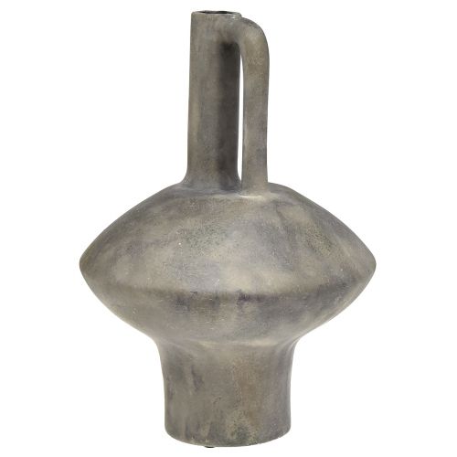 Article Vase cruche en céramique aspect antique céramique gris rouille H27cm