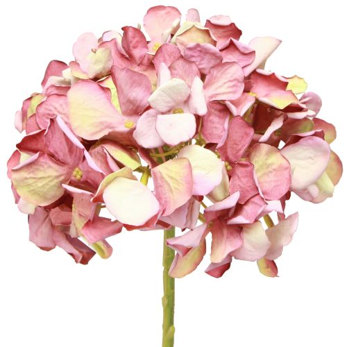 Hortensia Artificiel Grand Rose Mauve Ø15cm L58cm 2pcs