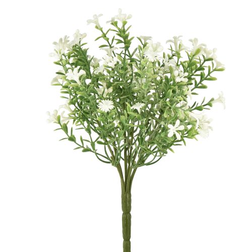 Article Fleurs artificielles blanches Bouquet de fleurs artificielles plante de glace blanche 26cm