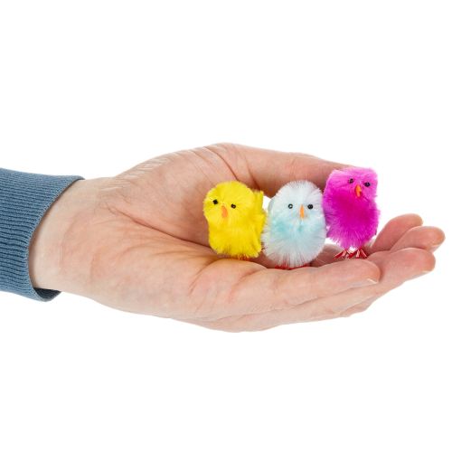 Article Ensemble de poussins de Pâques pour des décorations et des créations printanières joyeuses, 4 cm, 10 pièces
